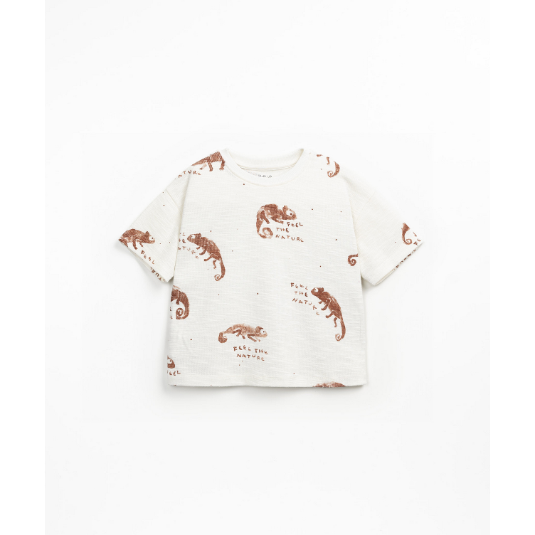 SALE I T-Shirt kurzarm Ripp Chamäleons - PLAY UP I Gr. 98