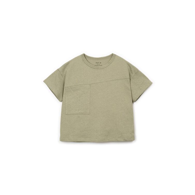 PLAY UP – Kinder T-Shirt aus Bio-Baumwolle & Leinen