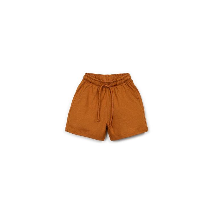 PLAY UP – Jersey Shorts aus Bio-Baumwolle & Leinen