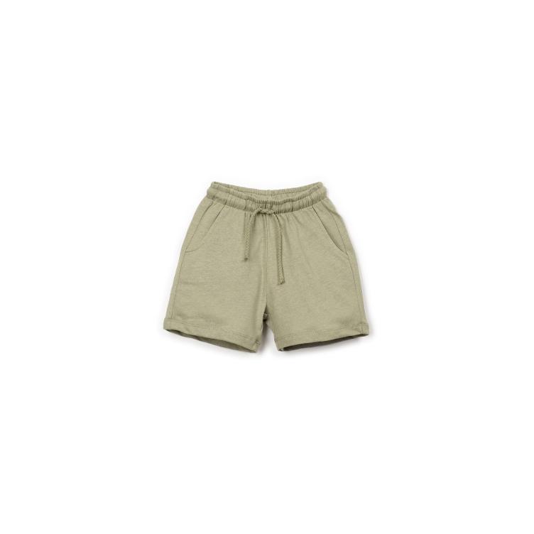 PLAY UP – Jersey Shorts aus Bio-Baumwolle & Leinen