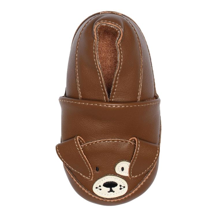 Lederslipper mit Hundemotiv - Hausschuhe/Finken -MELTON - 1