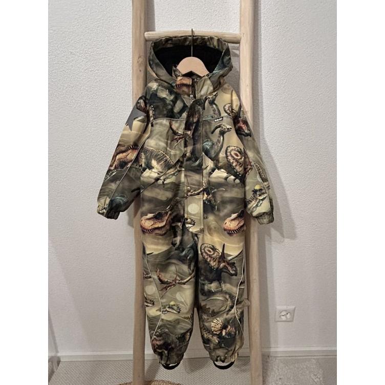 Pre-Loved Schneeanzug von MOLO | Dinosaurier-Print | Grösse 104