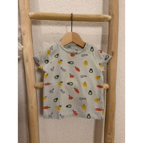 Pre-Loved T-Shirt von Name It | Hellblau mit Print | Grösse: 74