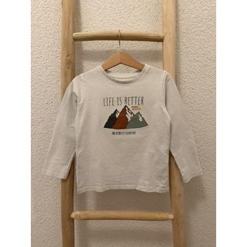 Pre-Loved T-Shirt von Name It | Weiss mit Print | Grösse: 104