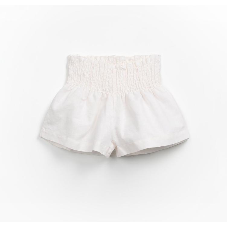 SALE I Leinen-Baumwoll-Shorts mit Elastischem Hohem Bund - PLAY UP I Gr. 110