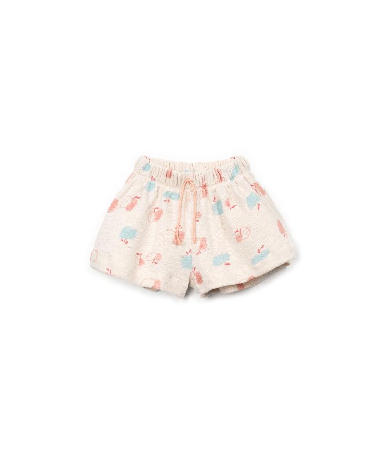 PLAY UP – Printed Embellished Jersey Shorts aus regenerativer Baumwolle & recycelter Baumwolle - 0