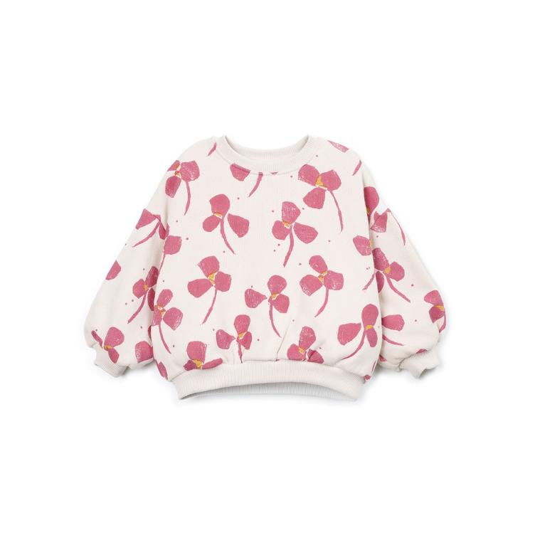 Play Up Printed Fleece Sweater – Sketches Blumen-Print