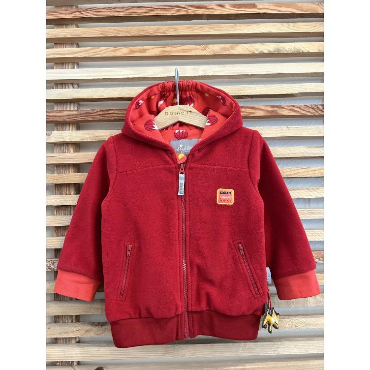 Pre Loved Fleece Jacke von SiGiKid I Rot I Grösse: 98