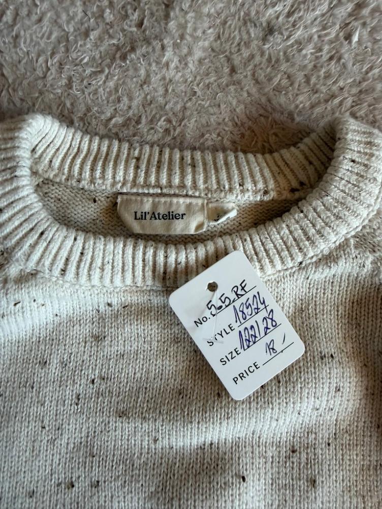 Pre Loved Strickpullover von Lil` Atelier I Beige meliert I Gr. 122/128 - 2