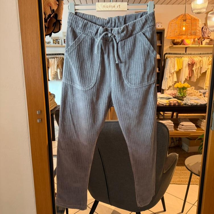Pre Loved Velours-Hose von Lil` Atelier I Grau I Gr. 122