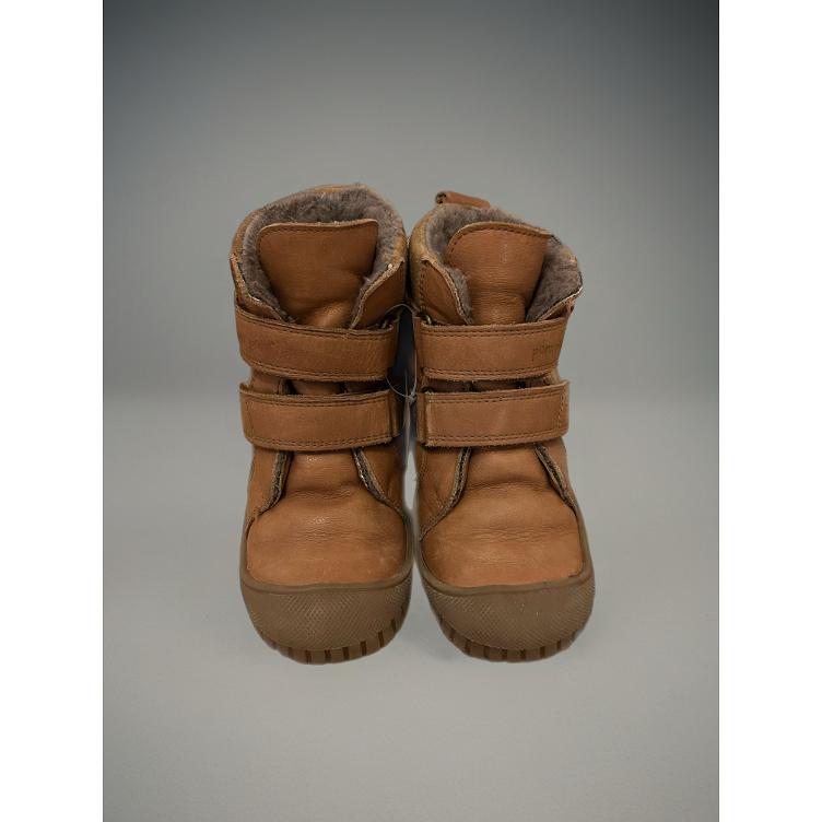 Pre-Loved Pom Pom TEX-Lederstiefel | Gefüttert | Camel Beige | Grösse: 31