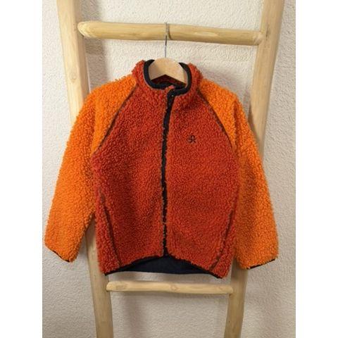 Pre-Loved Teddy Fleece Kids Jacke von Color Kids | Clay Red | Grösse: 104