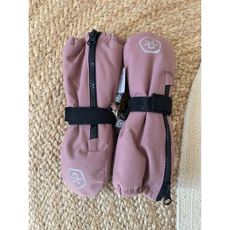 Pre-Loved Winter-Fäustlinge von Color Kids | Rosa | Grösse: 6–12 M