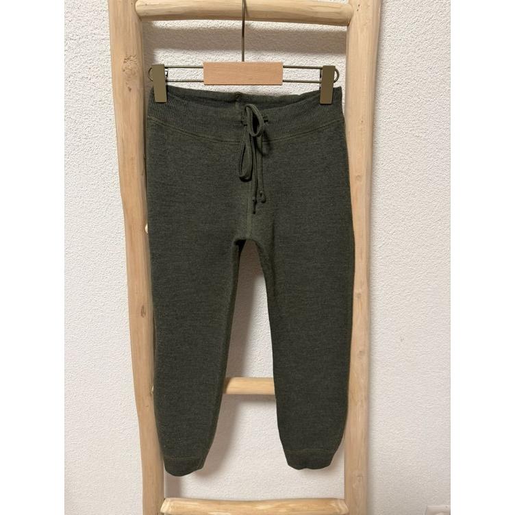 Pre-Loved Wollfleece Hose von Dilling | Olivegrün | Grösse: 122/128