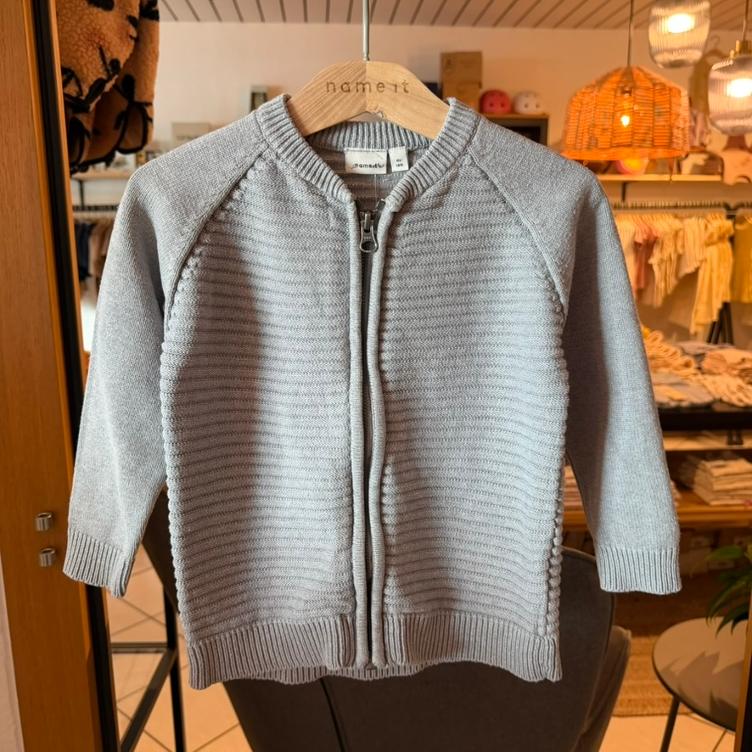 Pre Loved Strickjacke von Name It I Grau Melange I Gr. 104