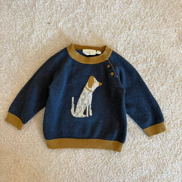 Pre Loved Strickpullover von Sense Organics I Navy Blau I Gr. 74