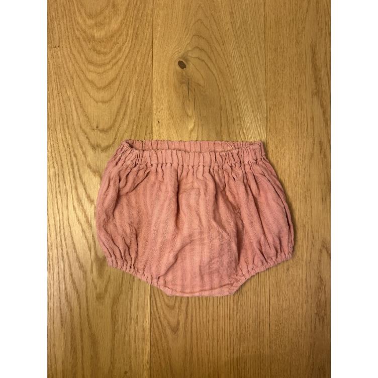 Pre-Loved Bloomer / kurze Hose – Roe & Joe I Rosa gestreift I Grösse 80 (9–12M)