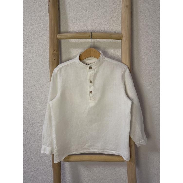 Pre-Loved Leinenhemd – Roe & Joe I Weiss I Grösse 116