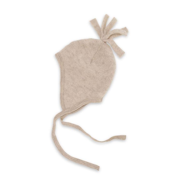 ENGEL Wollfleece-Babymütze mit Bindebändchen und Zipfel - 1