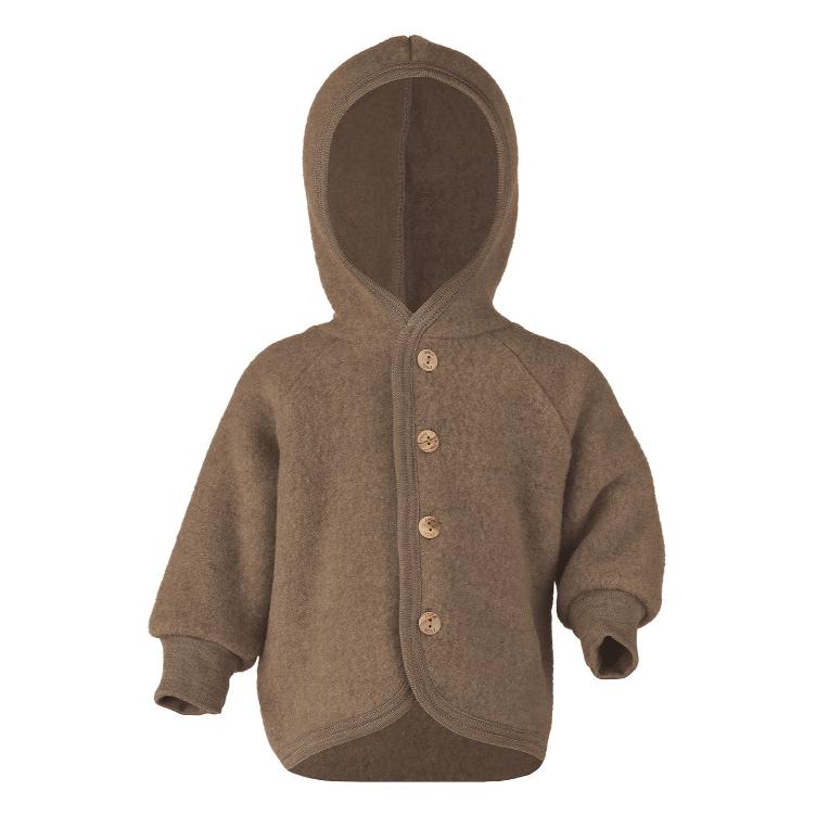 ENGEL Wollfleece Kapuzenjacke - 1