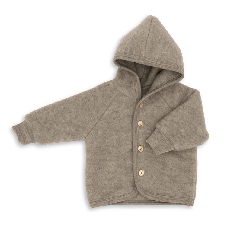 Wollfleece-Kapuzenjacke von ENGEL Natur