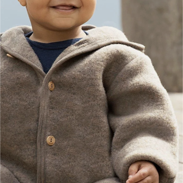 Wollfleece-Overall mit Kapuze von ENGEL Natur - 1