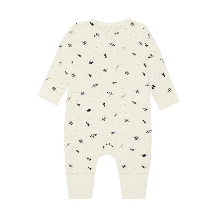 Minymo Baby Schlafanzug aus Bambusviskose – Blue Niagara Mist - 0