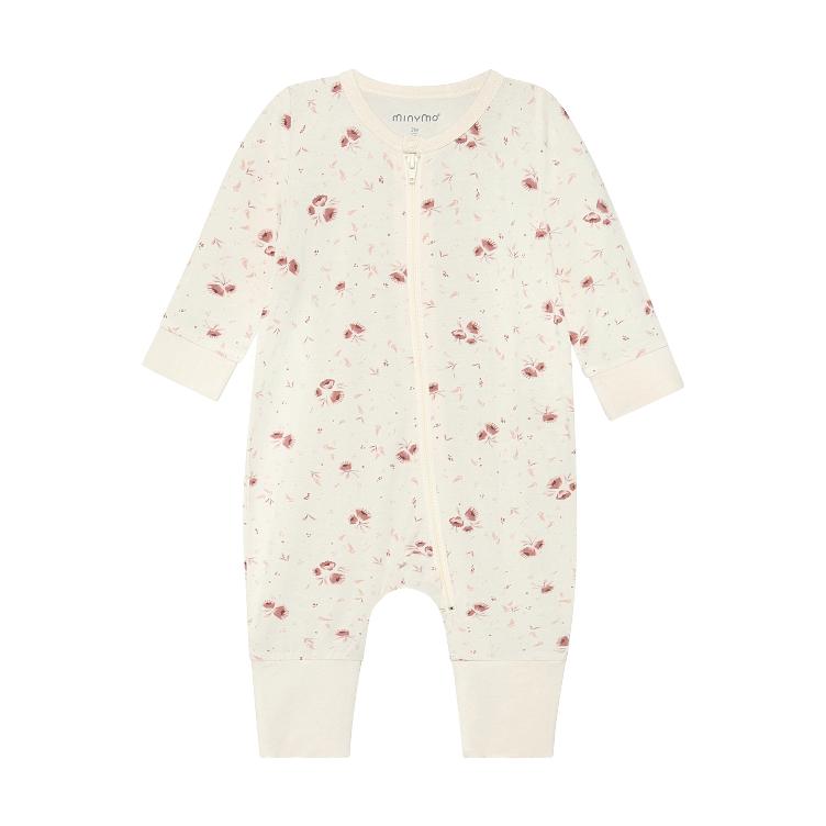 Minymo Baby Schlafanzug aus Bambusviskose – Rose Peach Whip