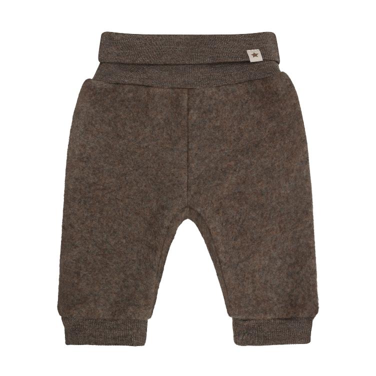 HUTTEliHUT Wollfleece Hose aus 100 % Merinowolle – Brown Melange