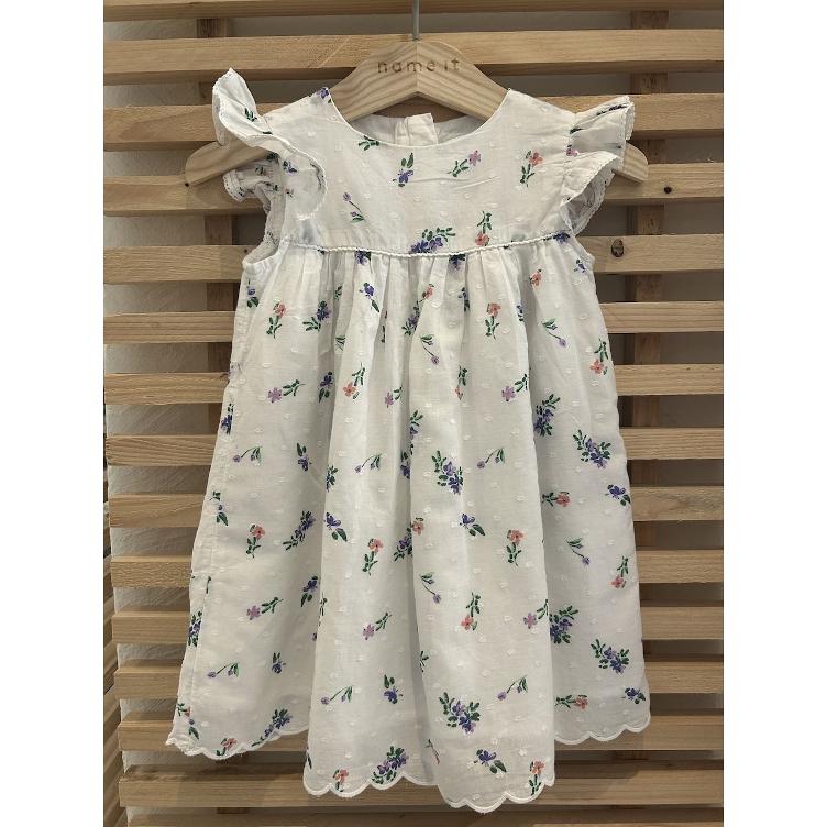 Pre Loved Blumenkleid von s.Oliver I Weiss I Gr. 80