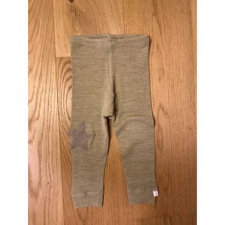 Pre-Loved Leggings – DILLING I Bio-Merinowolle I Senf / Curry I Grösse 80
