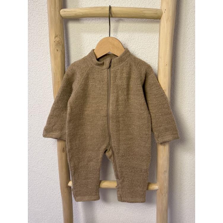Pre-Loved Merinowolle Jumpsuit von CeLaVi I Marron (Braun) I Grösse 60 cm
