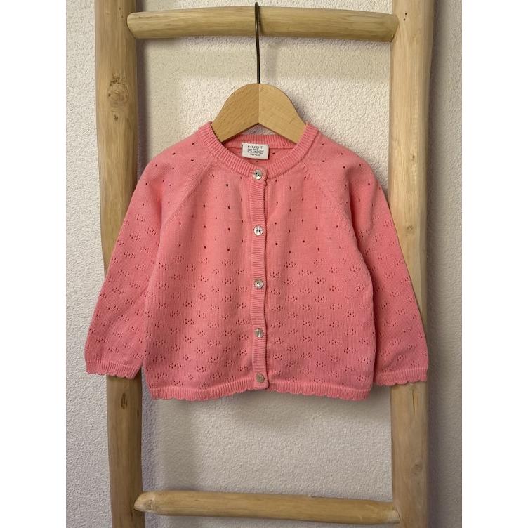 Pre-Loved Strickjacke – Hust & Claire I Pink I Grösse 80