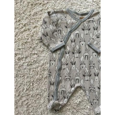 Pre-Loved Strampler von Fixoni | Farbe: Hellgrau | Grösse: 50