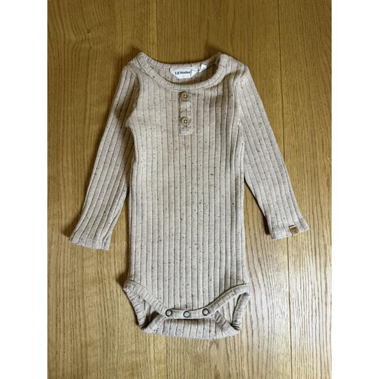 Pre-Loved Body von Lil’ Atelier | Beige Sprinkel | Grösse: 74