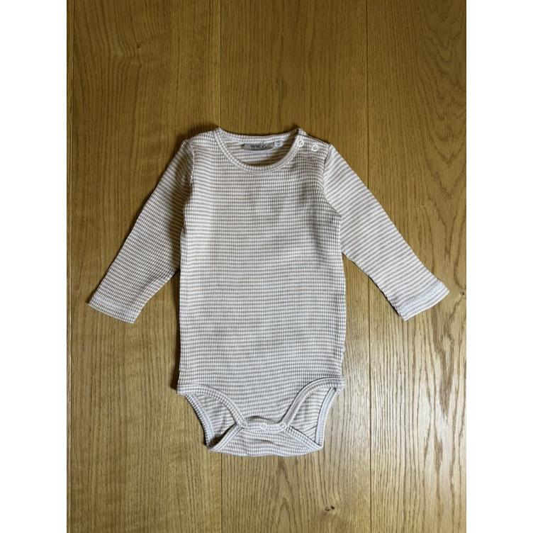 Pre-Loved Body von Wheat | Beige gestreift | Grösse: 68