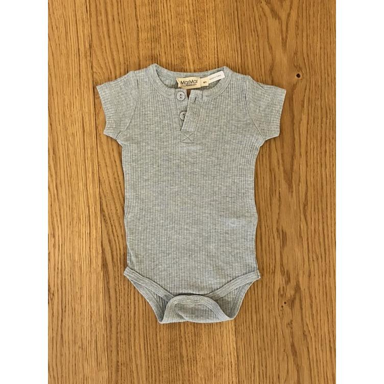 Pre-Loved MarMar Copenhagen Body | Pistachio Melange | Kurzarm | Grösse: 62