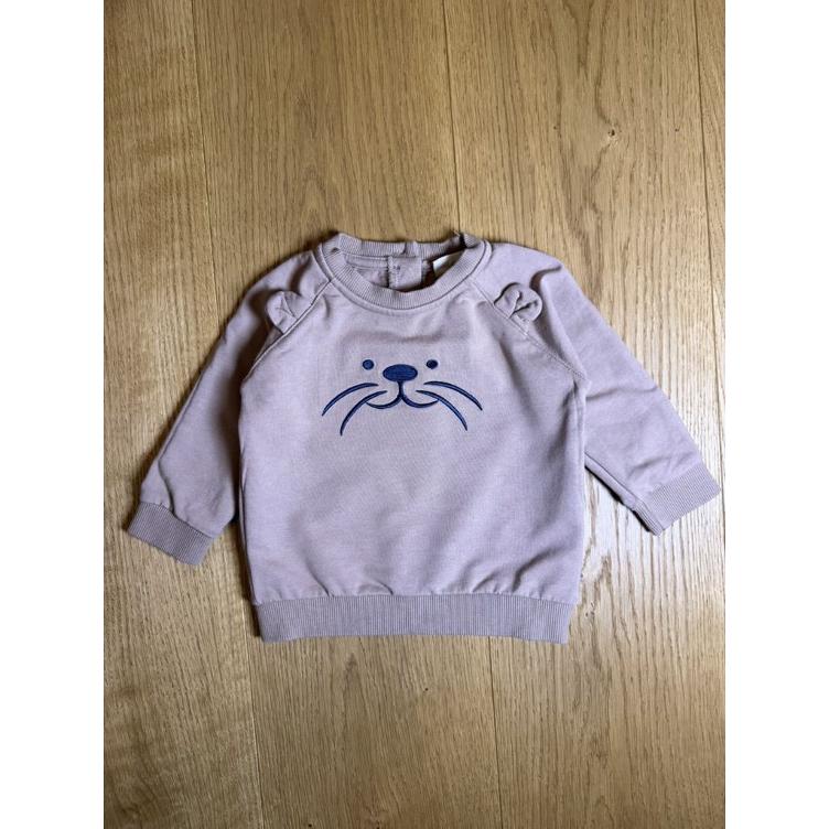 Pre-Loved Minymo Sweatshirt | Beige (Dusty Brown) | Grösse: 62
