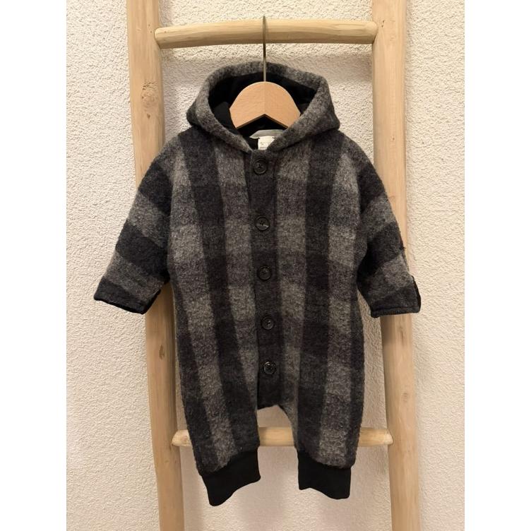 Pre-Loved Wollwalk-Overall von Hessnatur | Grau | Grösse: 62/68