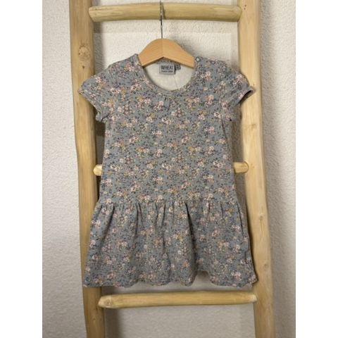 Pre-Loved Kleid mit integriertem Body I WHEAT I Hellblau mit Blumenprint I Grösse 92