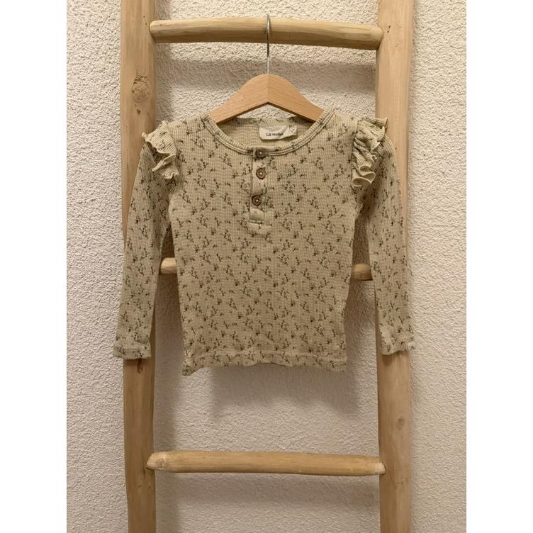 Pre-Loved Lil’ Atelier T-Shirt | Beige mit Print | Grösse: 92