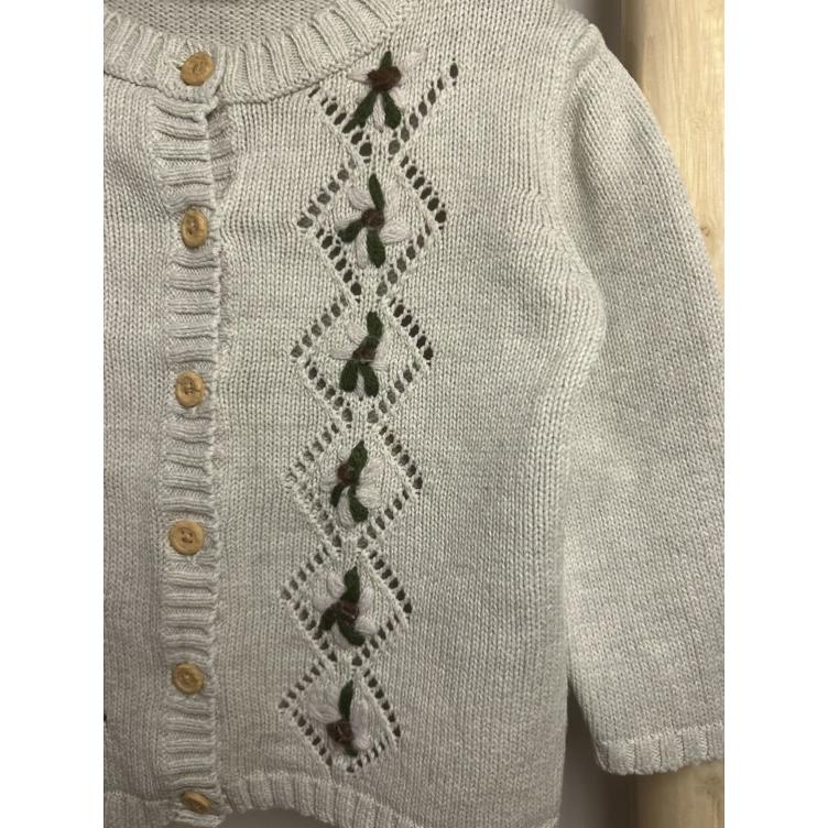 Pre-Loved Strickjacke aus 100% Bio-Baumwolle I Grösse: 74 - 0
