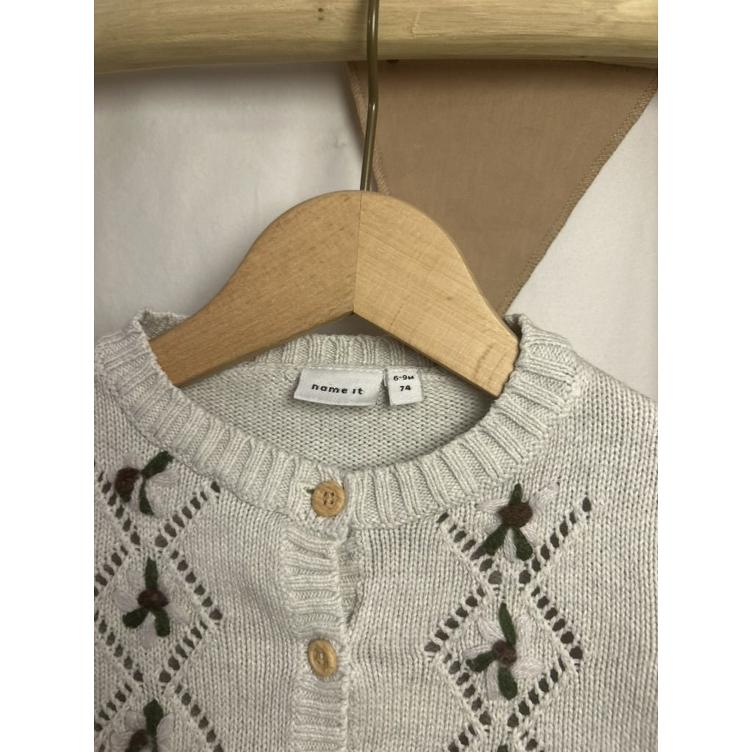 Pre-Loved Strickjacke aus 100% Bio-Baumwolle I Grösse: 74 - 1