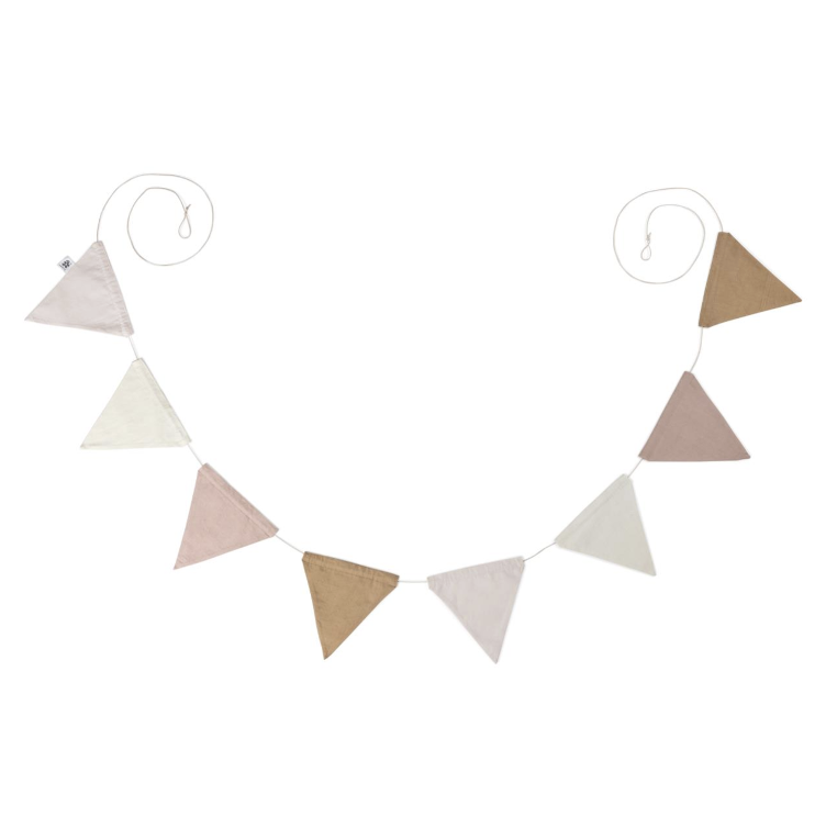 Wimpelkette doppelseitig – Birchbark rose