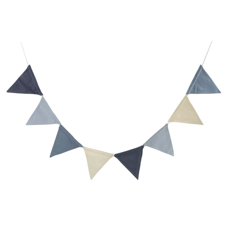 Wimpelkette doppelseitig – Powder Blue