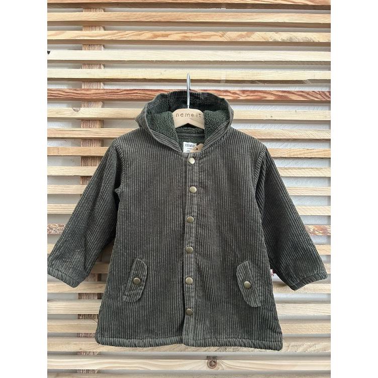 Pre-Loved Cordjacke von Kidwild Organics | Farbe: Olivgrün | Grösse: 98 (3Y)