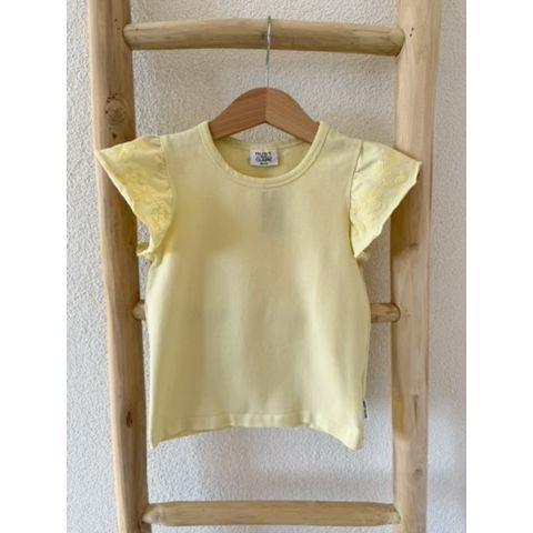 Pre-Loved T-Shirt von Hust & Claire I Soft Yellow I Grösse 98