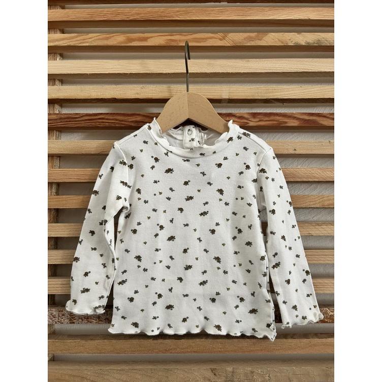 Pre-Loved T-Shirt von Little Dutch | Weiss mit Print | Grösse: 86 (fällt klein aus)