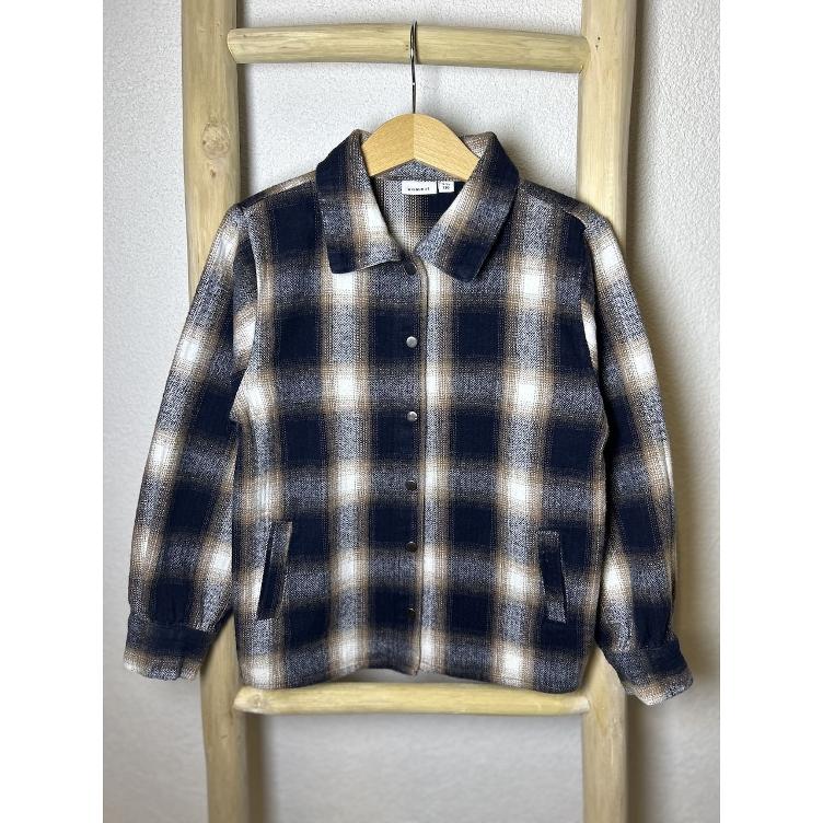 Pre-Loved Overshirt in Blau/Braun I Grösse: 110 5YY