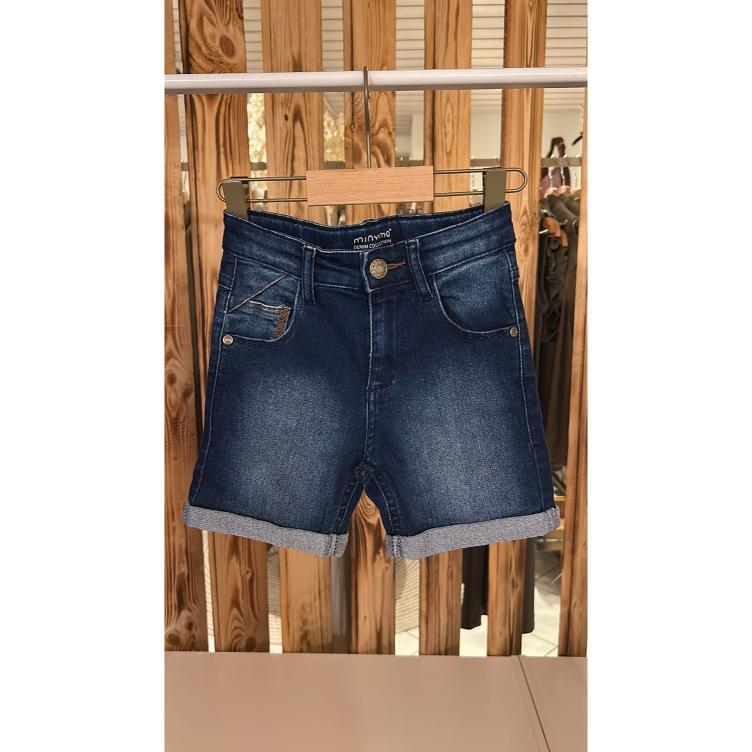 Pre-Loved Shorts von Minymo | Farbe: Dunkel-Denim | Grösse: 116